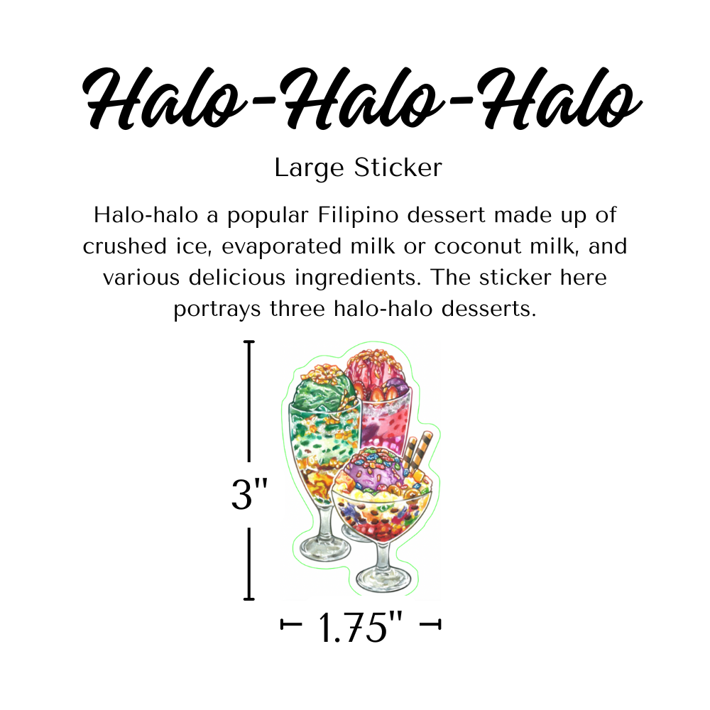 Halo Halo Halo Stickers