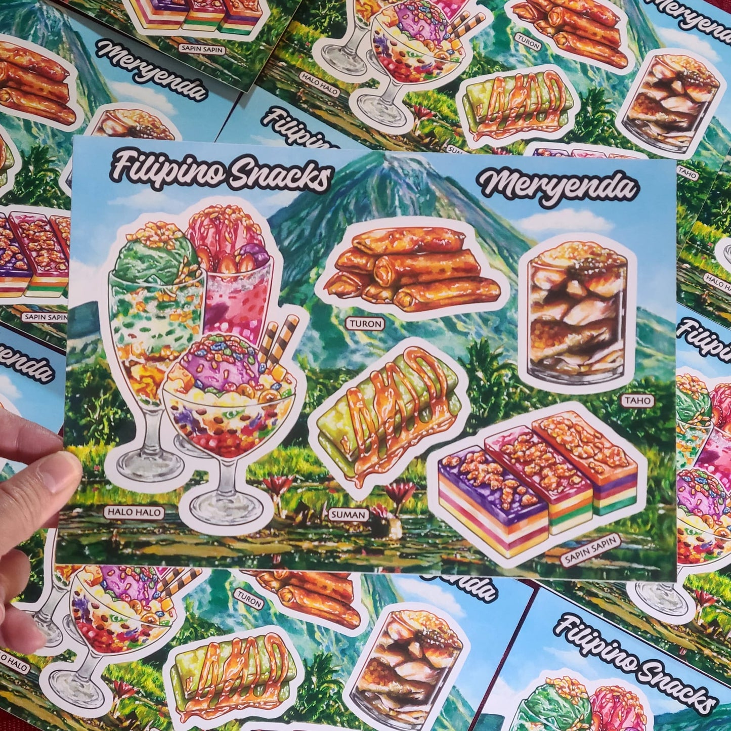 Filipino Snacks (Meryenda) Sticker Sheet