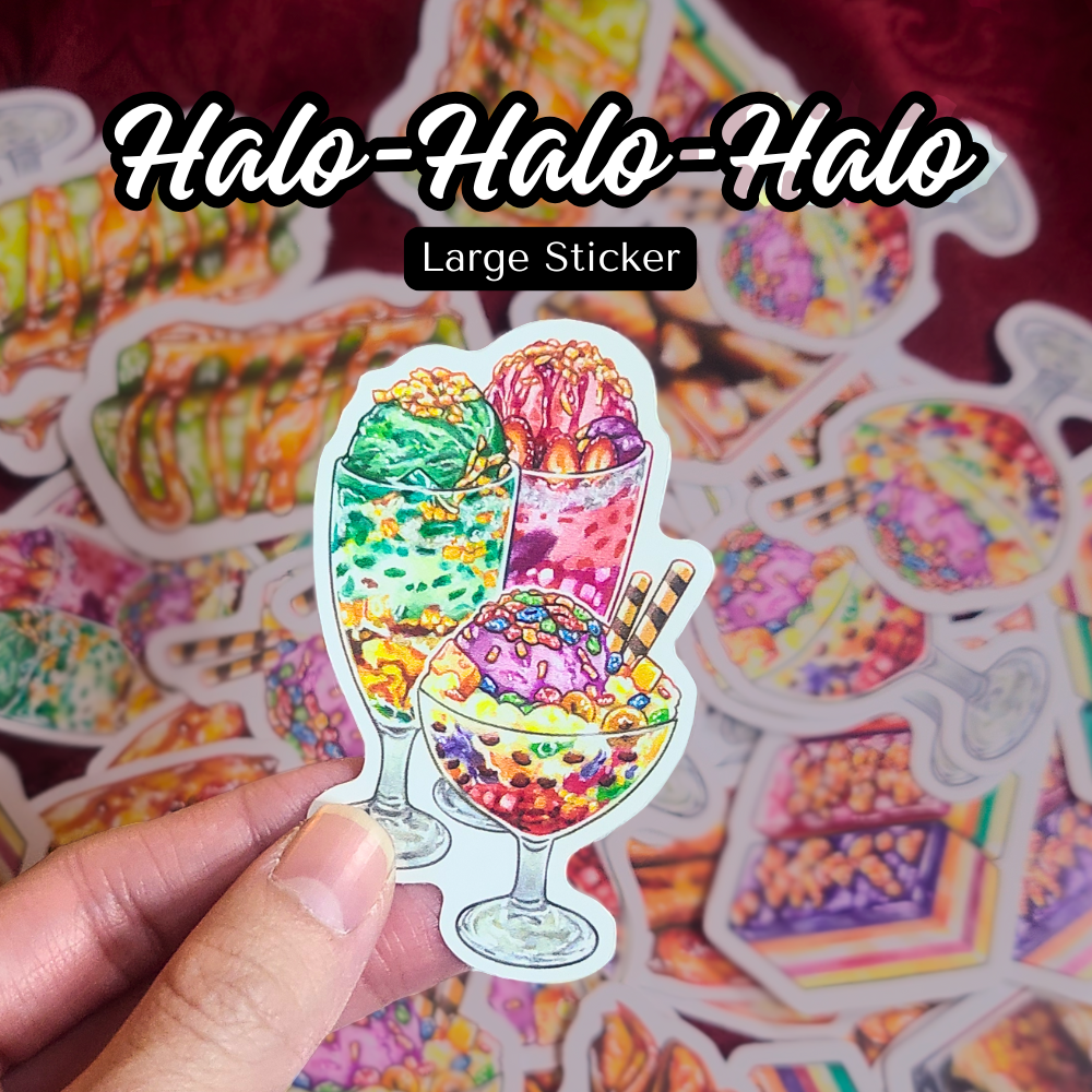 Halo Halo Halo Stickers (Large)