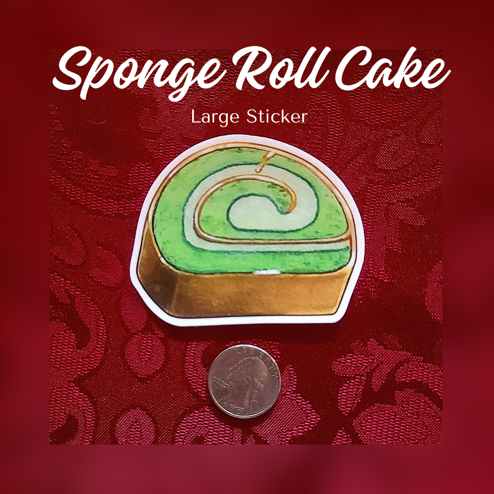 Sponge Cake Stickers (Large)