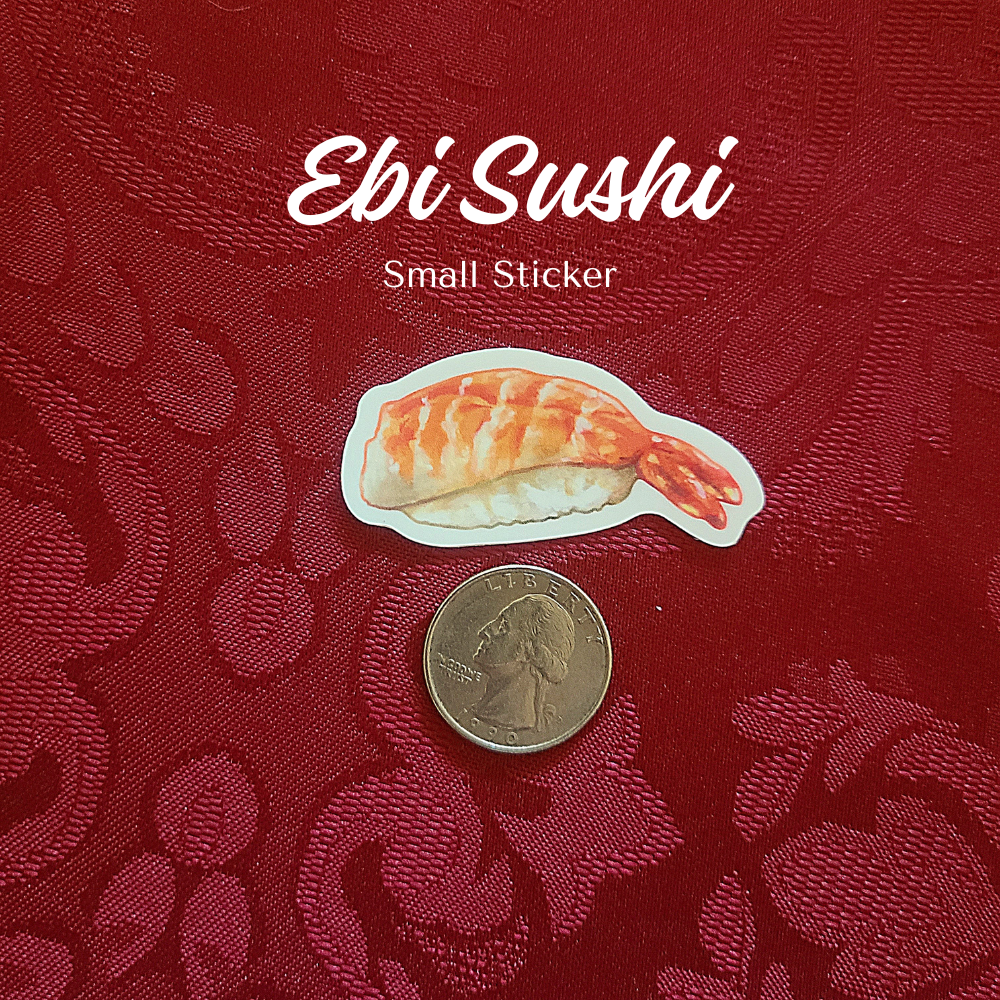 Ebi Sushi Stickers (Small)