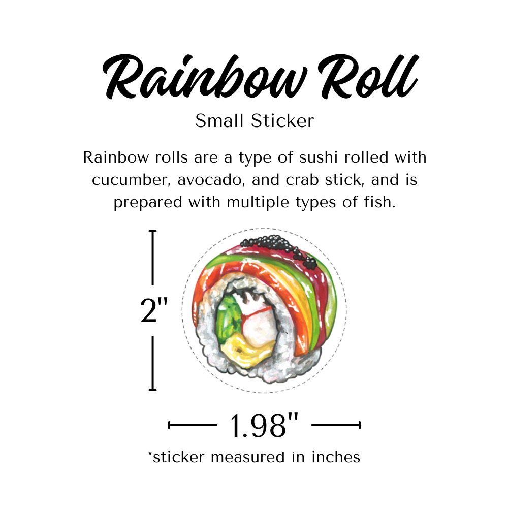 Rainbow Roll Stickers