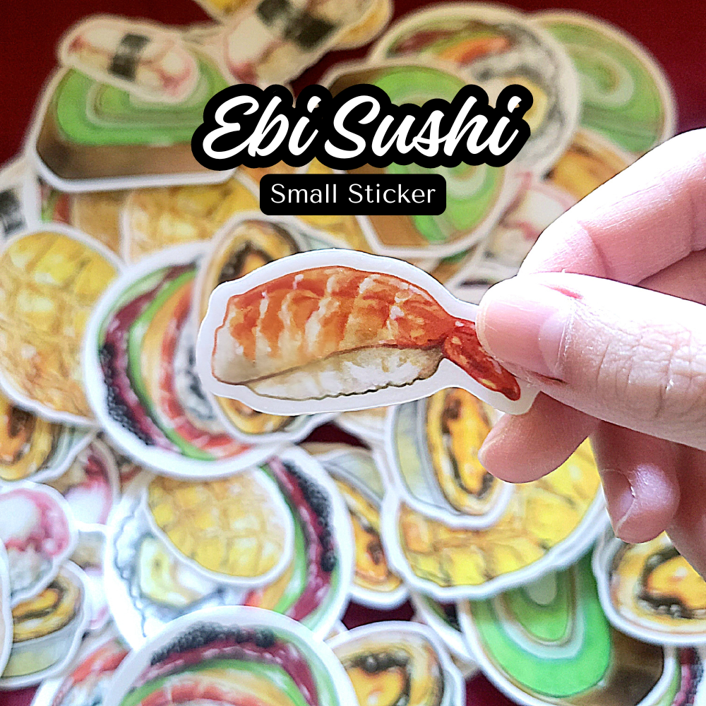 Ebi Sushi Stickers (Small)