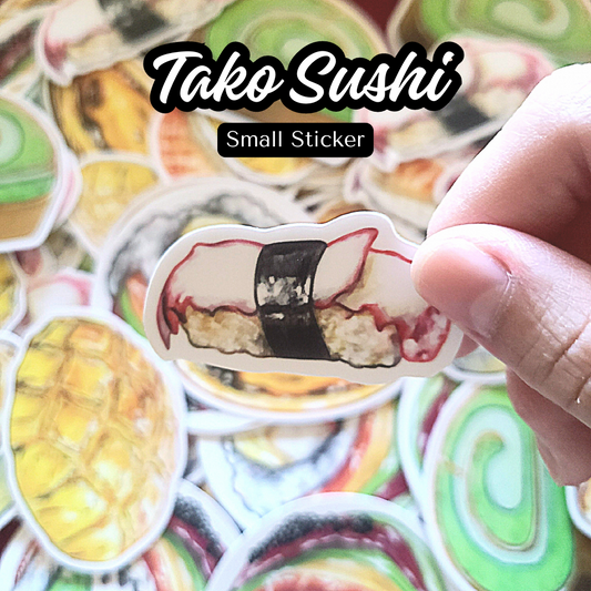 Tako Sushi Stickers