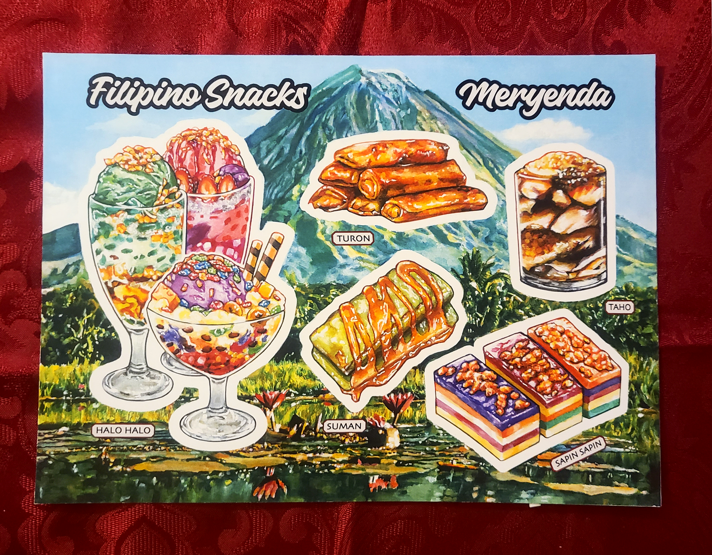 Filipino Snacks (Meryenda) Print (9"x12")