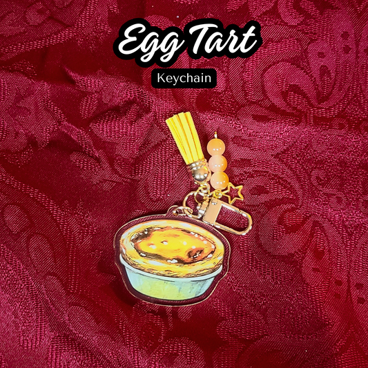 Egg Tart Keychain