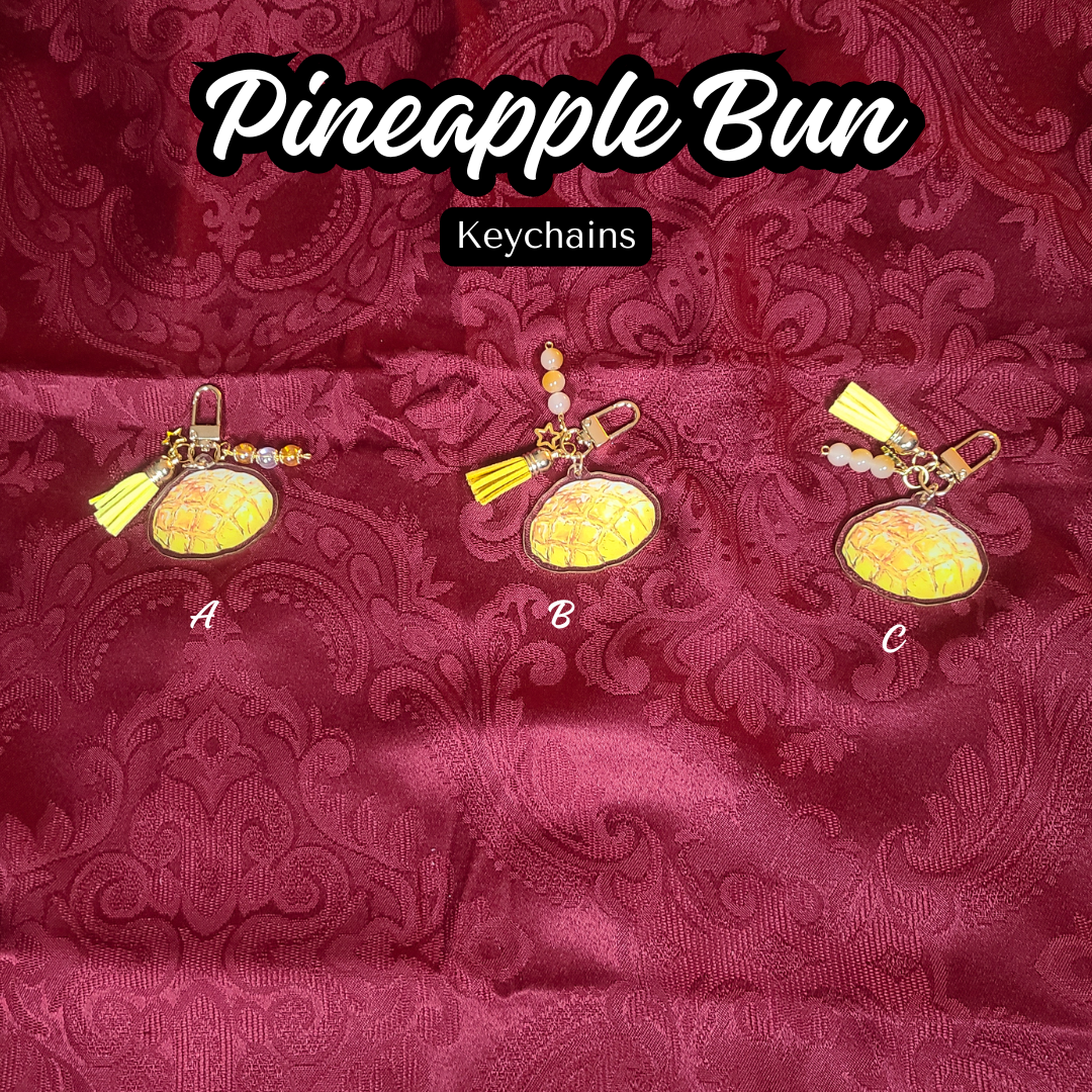 Pineapple Bun Keychain