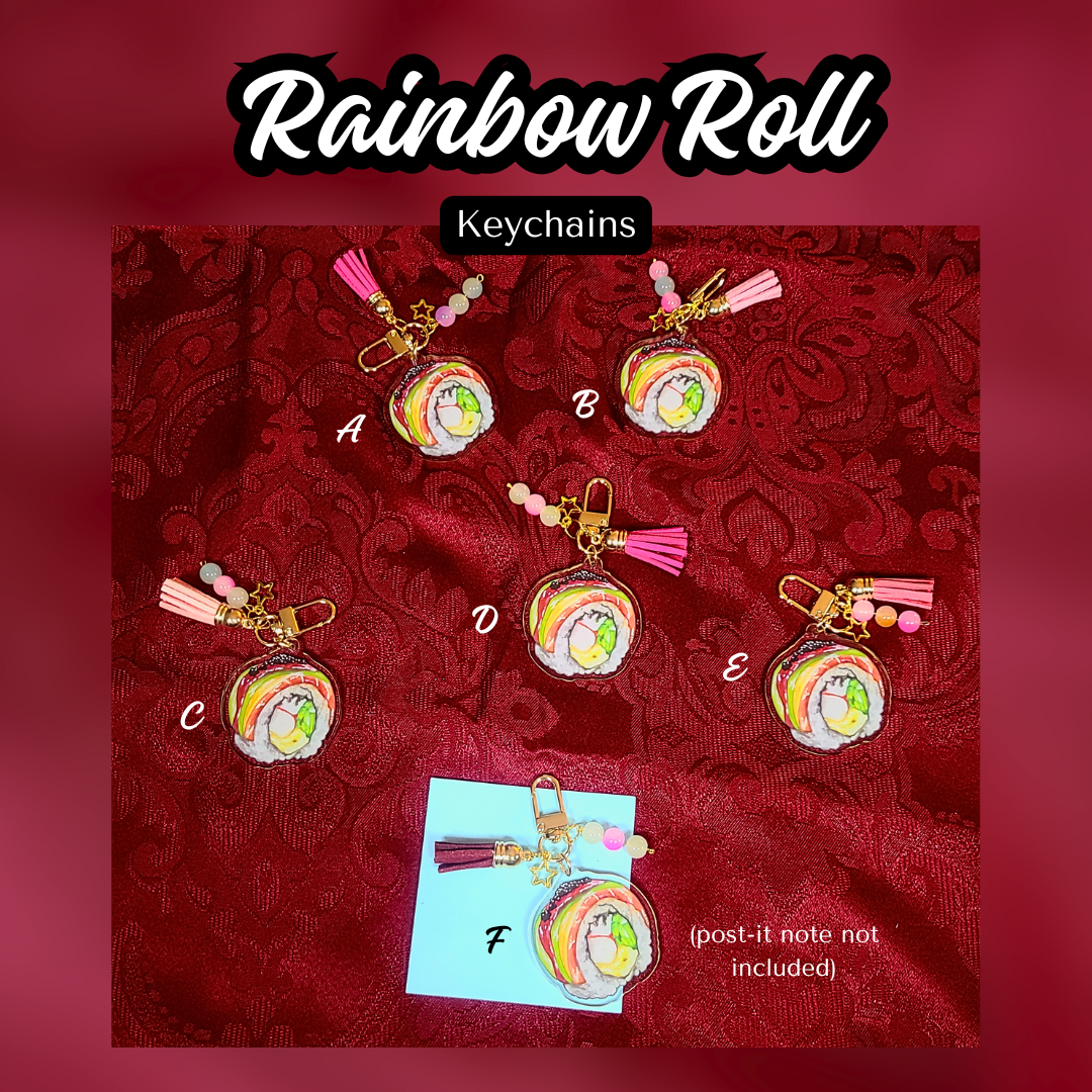 Rainbow Roll Keychain