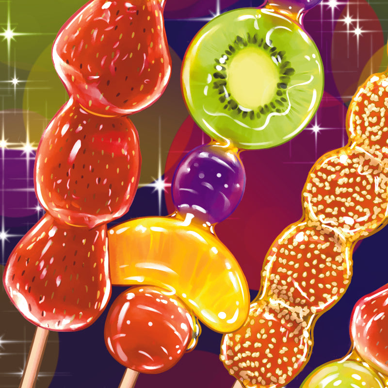 Tanghulu Mix (糖葫芦) Print (LIMITED EDITION) (8"x8")